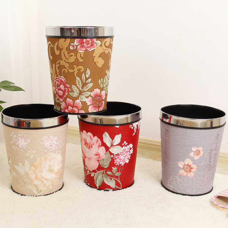 Fashionable creative plastic garbage can for home use for living…