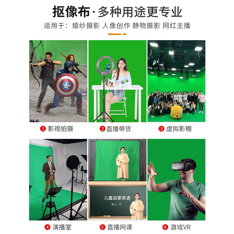 Pantalla verde recorte paño profesional paño verde estudio en vivo Fondo paño foto fotografía recorte retrato ID foto producto tiro