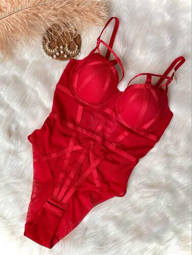 European and American style new sexy small bust push-up one-piece lingerie mesh sheer padded top thin bottom thick shaping bra 6617