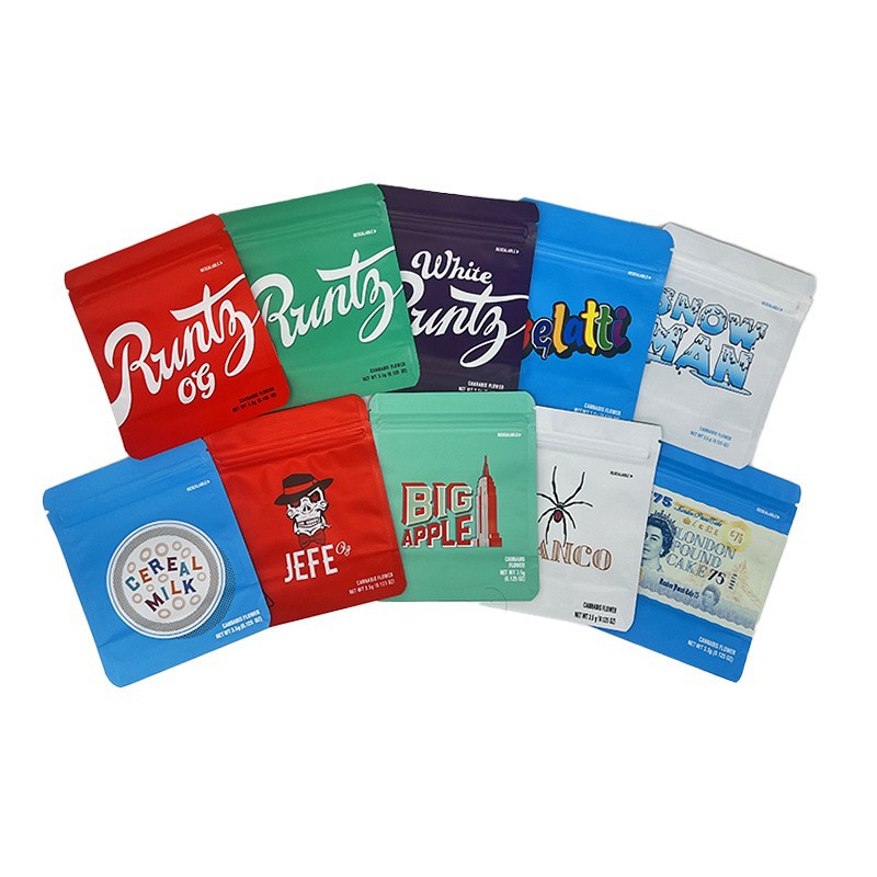 3.5克烟草袋 镭射袋 COOKIES跨境电商包装袋 3.5克包装袋 现货发