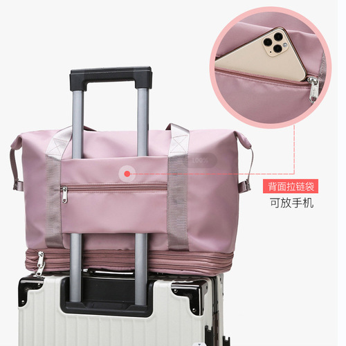 Short-distance travel bag, women's maternity storage bag, large-capacity dry and wet separation swimming fitness bag, luggage bag bag wholesale