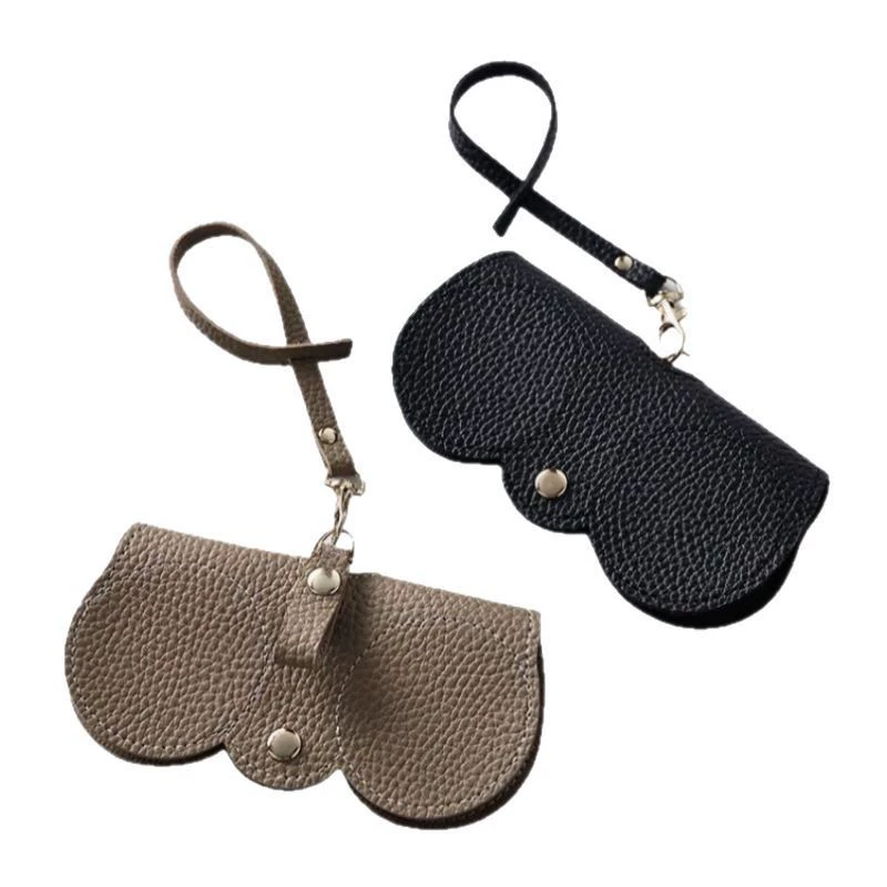 Polyurethane sunglasses, handheld glasses, cute protective case, simple and elegant design