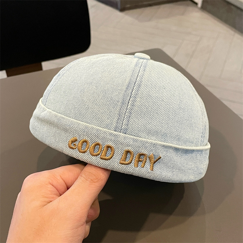 Sombreros infantiles coreanos primavera y otoño vaquero sombrero infantil sombrero de piel de melón casual versátil sombrero de moda para niños y niñas