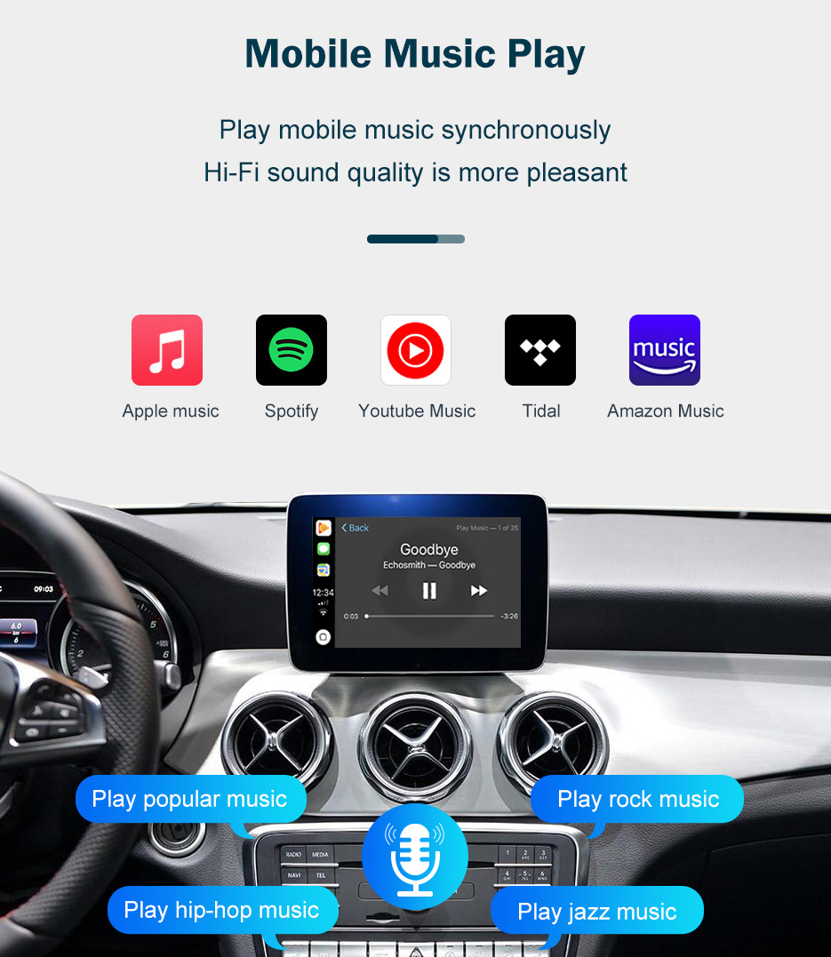 Road Top Wireless Apple CarPlay Suitable for Mercedes-benz NTG5.0 Decoder Module Decoder Box