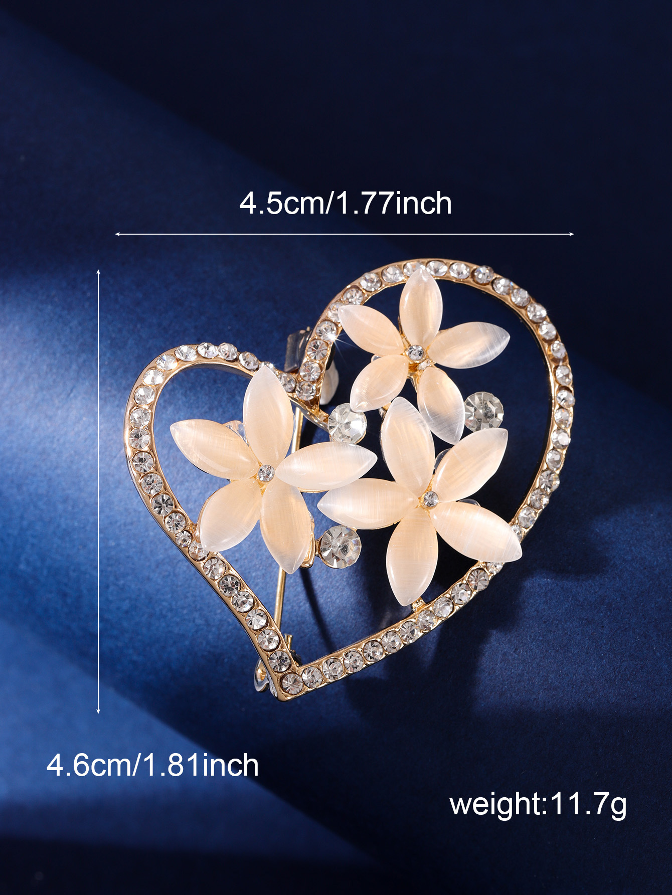2024 nuevo día de la madre venta caliente broche de ópalo mujer con incrustaciones de diamantes de imitación broche accesorios de ropa joyería image 45