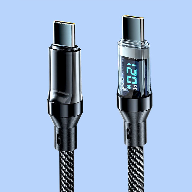 デジタル表示120w急速充電ダブルTypec充電ケーブルはアップル15/16華為栄光6a超急速充電クロスボーダーを適用する|undefined