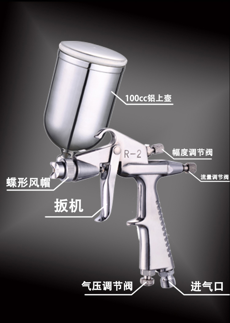 Free Shipping Original Small Spray Gun K3 R2 Spray Paint Gun 0.5 Caliber Leather Repair Spray Gun Small Area Wholesale
