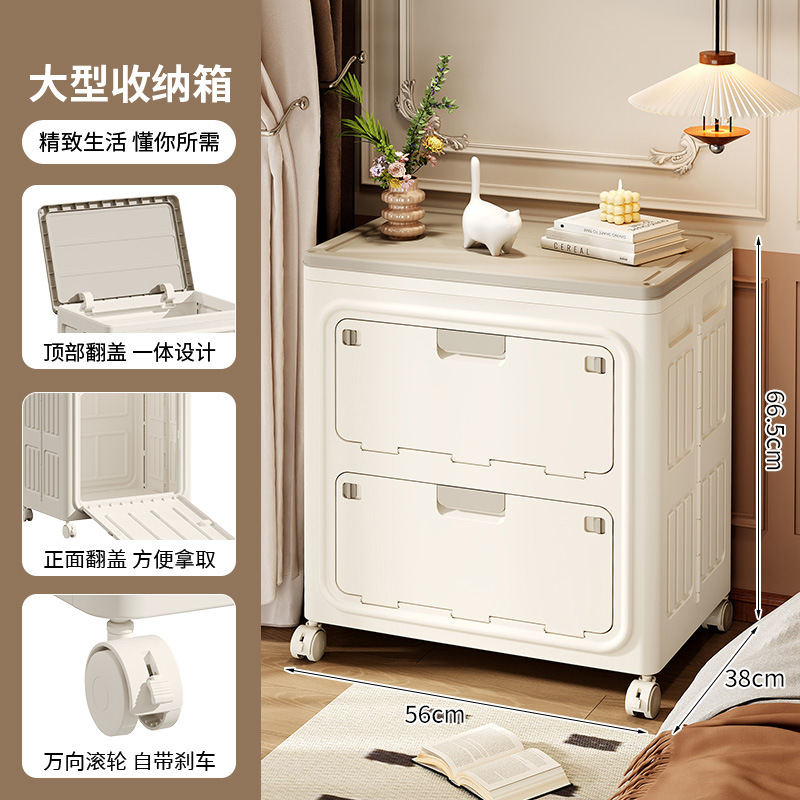 Caja de almacenamiento plegable 3067 - Puerta de color sólido