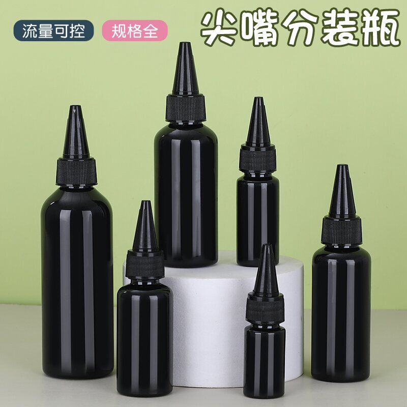 in stock 100ml black dark pointed nose bottle flip cap pe shading dispensing bottle squeeze pigment bottle small mouth bottle in stock 100ml black dark pointed nose bottle flip cap pe shading dispensing bottle squeeze pigment bottle small mouth bottle