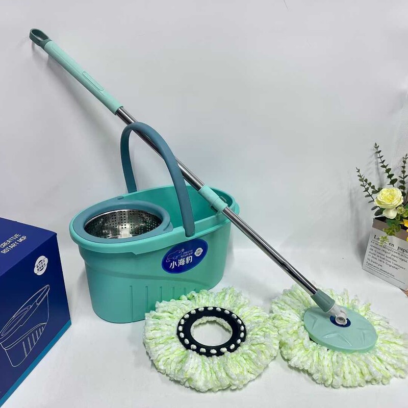 Little Seal Spin Mop Cleaning Bucket Set with Integrated Wash and Spin Function, Separate Spin Mop, Business Gift, Group Purchase Little Seal Spin Mop Cleaning Bucket Set with Integrated Wash and Spin Function, Separate Spin Mop, Business Gift, Group Purchase