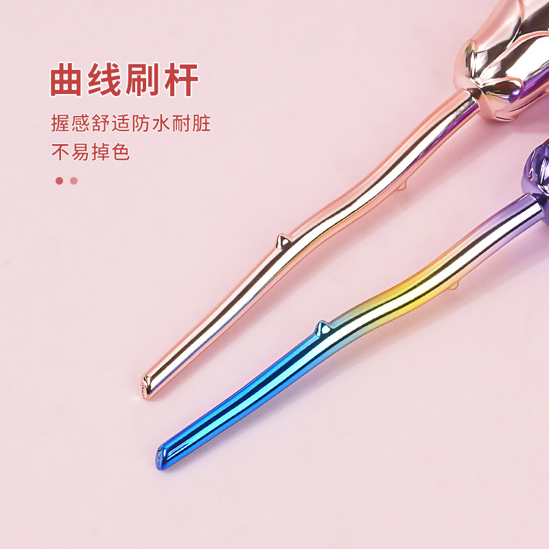 Sola Rosa cepillo suelto rubor cepillo suave pelo portátil multifuncional maquillaje cepillo de alta gama herramientas de belleza