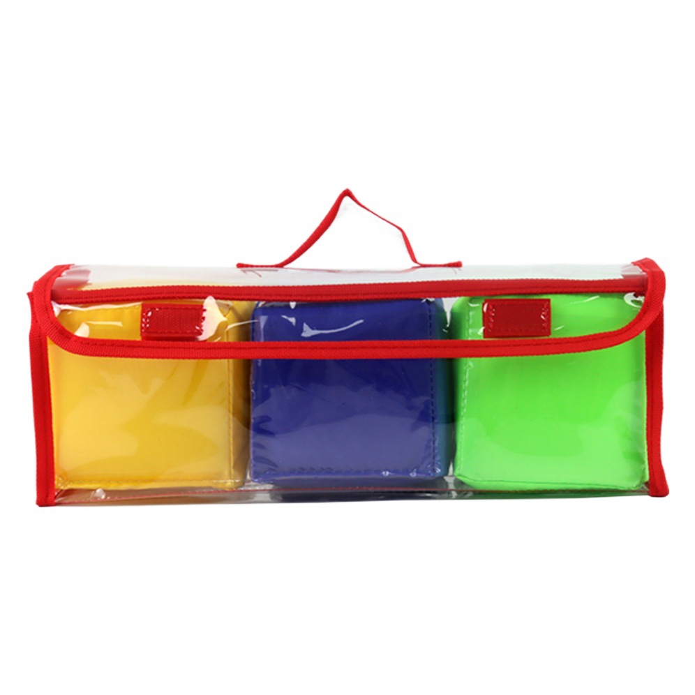 Precio de fábrica al por mayor suministro transfronterizo Tarjeta de bolsillo transparente dados de juguete de aprendizaje dados de juguete de tres piezas