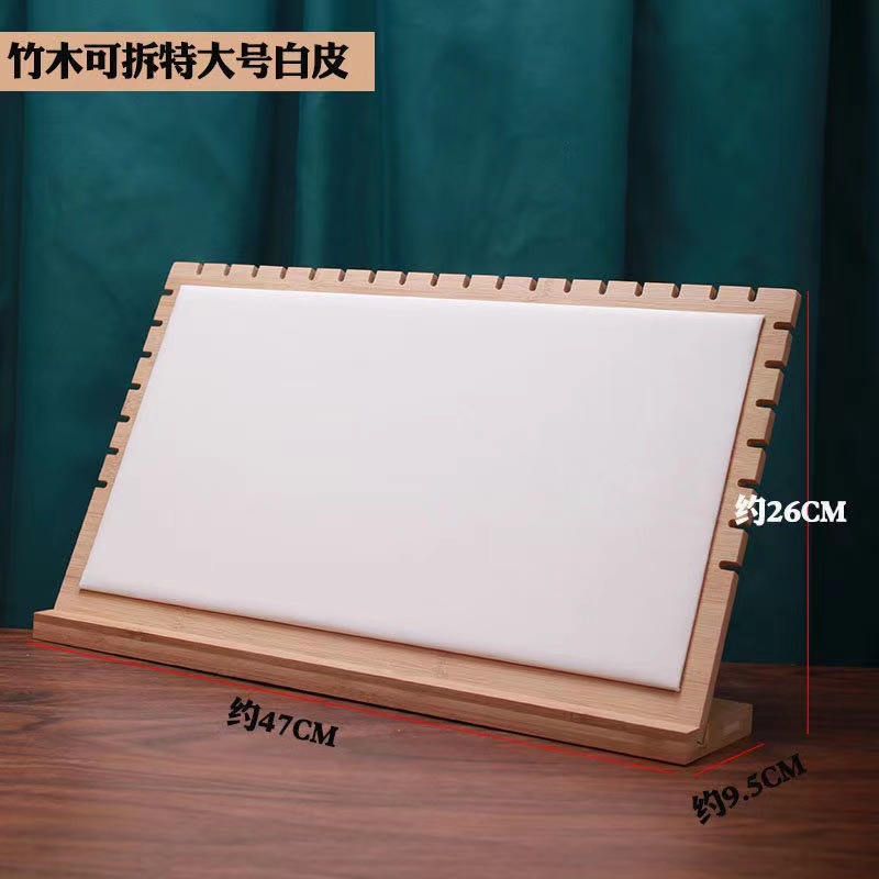 New large bamboo and wood necklace display stand, jewelry rack, pendant storage rack, counter showcase props and ornaments