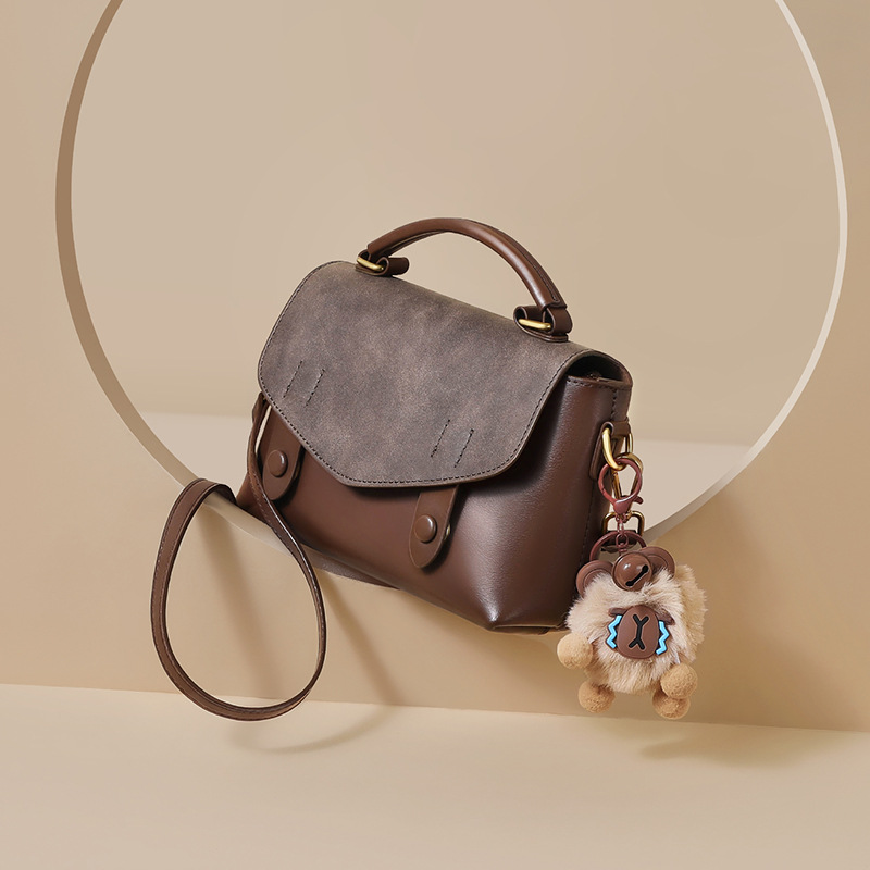 Women's Handbag 2026 New Summer Genuine Leather Crossbody Bag Luxury Cambridge Shoulder Bag - Thumbnail 3
