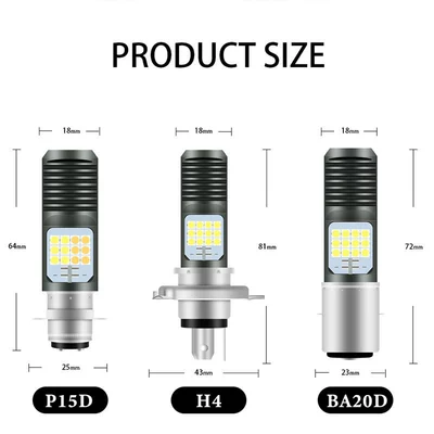 Motorcycle headlights, headlights: Vehicle H6H4Ba20Dp15D Super Bright Waterproof