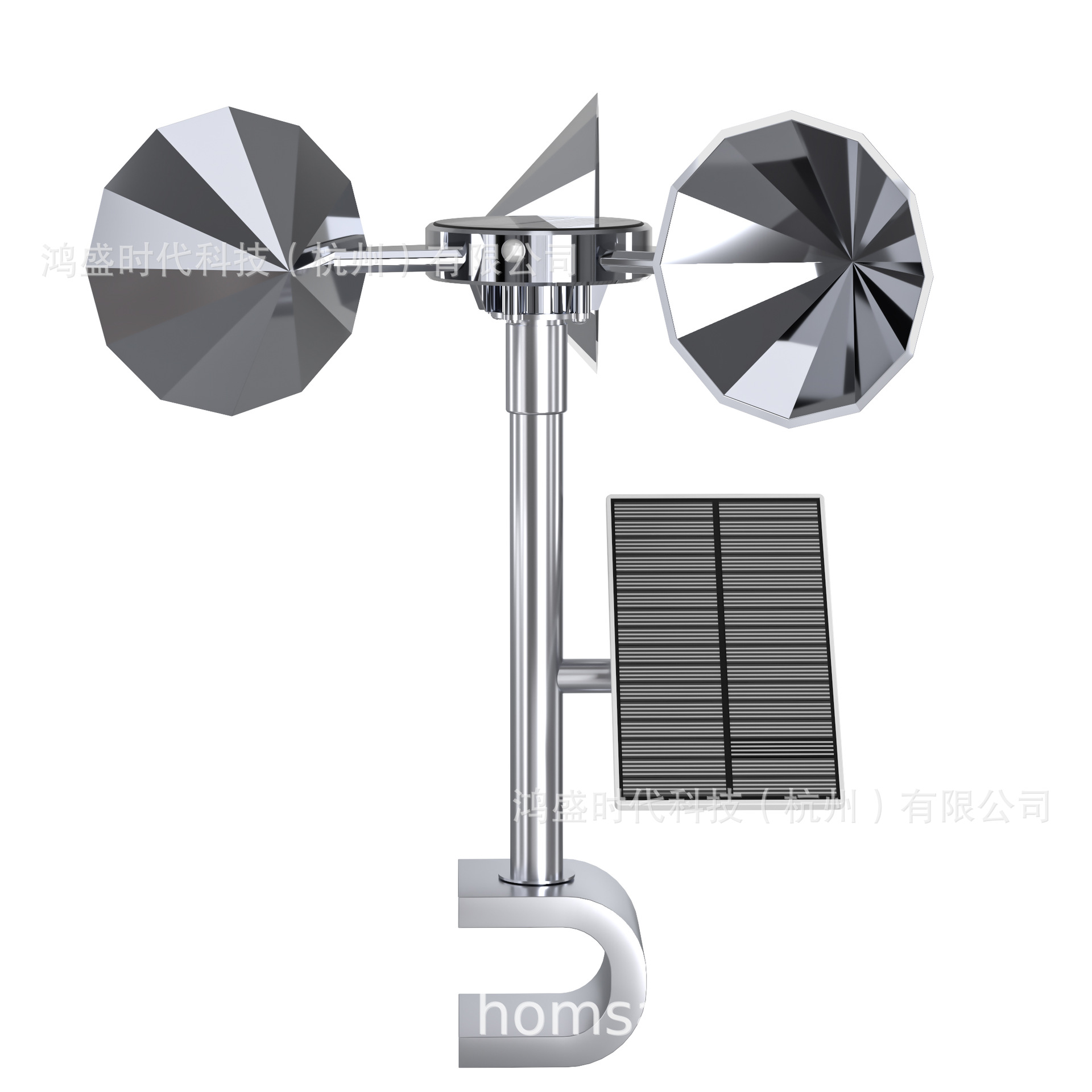 多功能红外感应动物驱赶器菱形叶轮反光太阳能赶鸟驱鸟器别墅家居