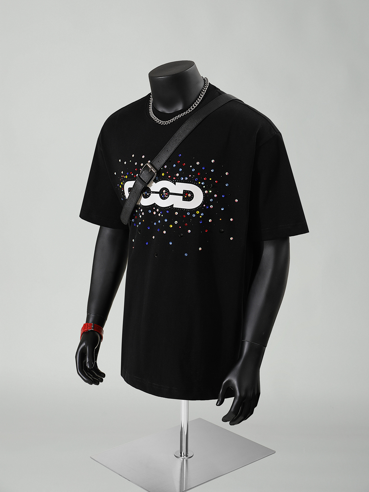 GOODBRAND Holiday Colorful Candy Light Luxury Fashion High-end Feel Printed Short-sleeved Men's T-shirt_viptrois.com