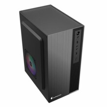 小箱USB2.0商务家用办公拉丝黑化桌面台式机电脑机箱