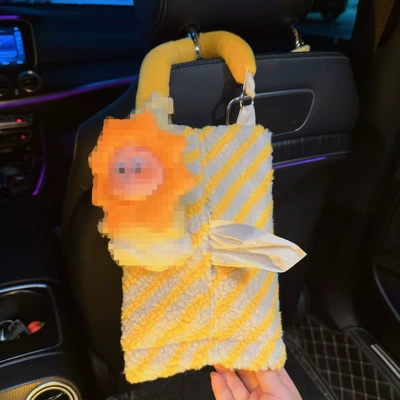 Cute Car Interior Doll, Car tissue box/set - solar-hanging-tissue-box