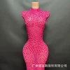 Rose red background rose red diamond (short)