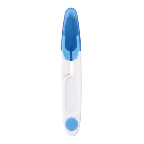U-shaped spring yarn scissors household transparent cover safety scissors trimming shears fish line scissors cross stitch sewing scissors