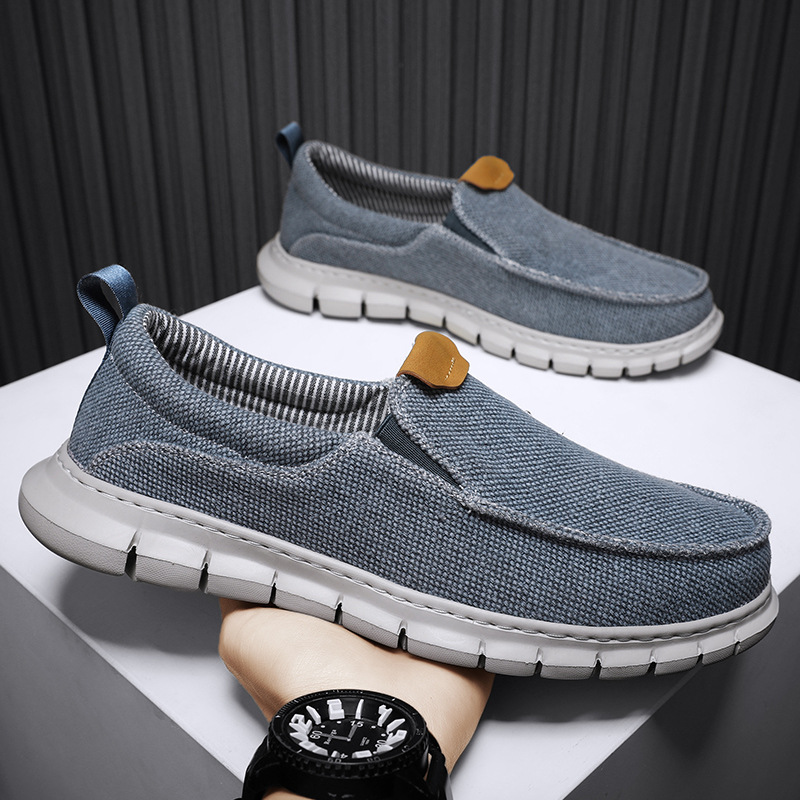 Nuevos zapatos Lefu transfronterizos, zapatos casuales, zapatos de lona para hombre, ropa de comercio exterior, pedales perezosos
