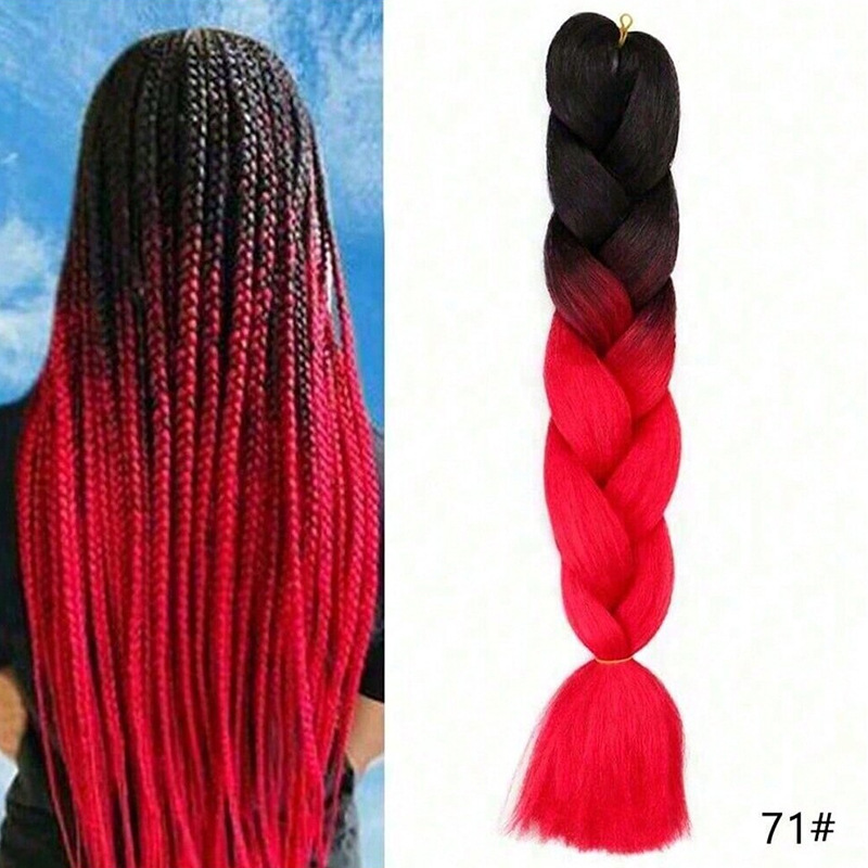 Peruca de trenza africana mujer color trenza artefacto de alta temperatura seda de trenza cabello cabello cab