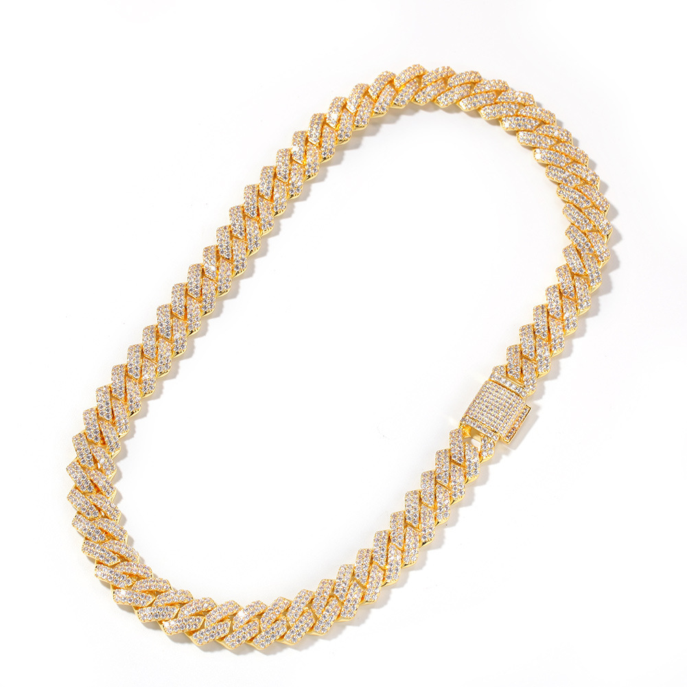 129g Weight Zircon Inlay Material Bracelets, Necklace Classification 1 Piece Quantity Daily, Street Occasion Copper Material Geometric Pattern Men's Gender Inlay Design Hip-Hop Style Hip-hop Geometric Copper Inlay Zircon Bracelets Necklace 5