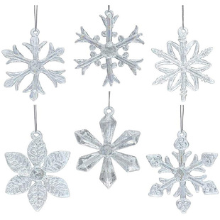 Christmas Decoration Scene Christmas Snowflake Christmas Tree Pendant Decoration Stereo Snowflake Pendant Snowflake Pendant