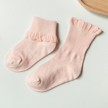 2023蕾丝花边儿童袜子秋季新款 棉袜 翻口童袜婴儿 棉质袜子