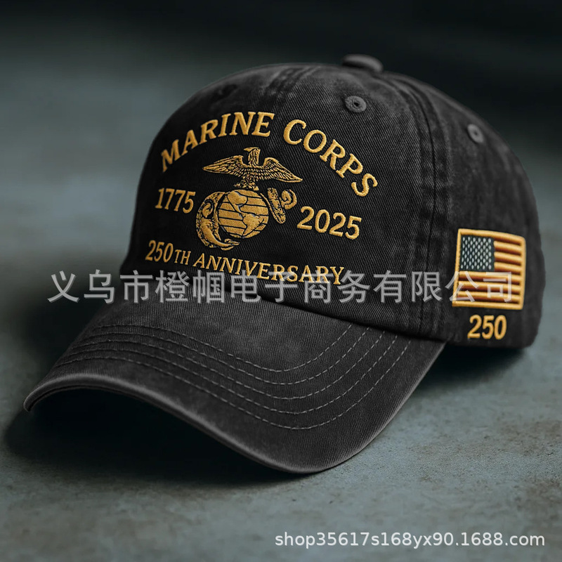 クロスボーダー USMC レトロ ウォッシュ キャップ アメリカ海兵隊 レトロ ウォッシュ キャップ|undefined