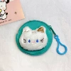 Blue -eyed cat*round headphones bag