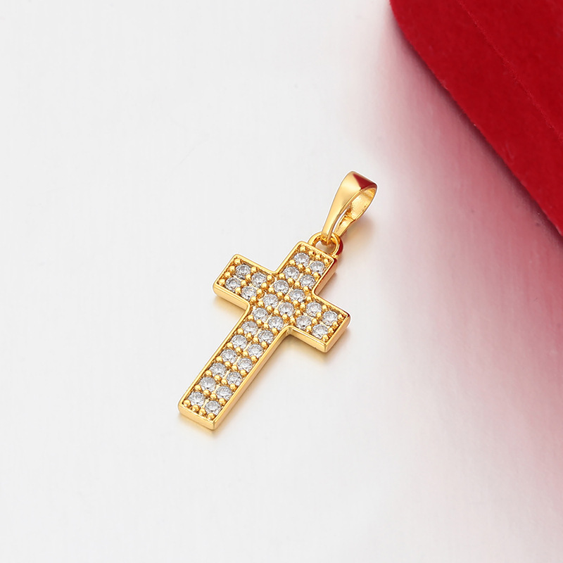 Xuping Europa y los Estados Unidos transfronterizos gemas artificiales simple collar de cruz ligero colgante de lujo colgante accesorios para mujeres