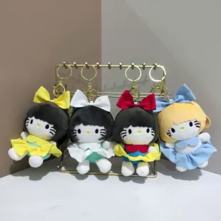 Мягкая игрушка котик в костюме принцессы брелок с ароматом