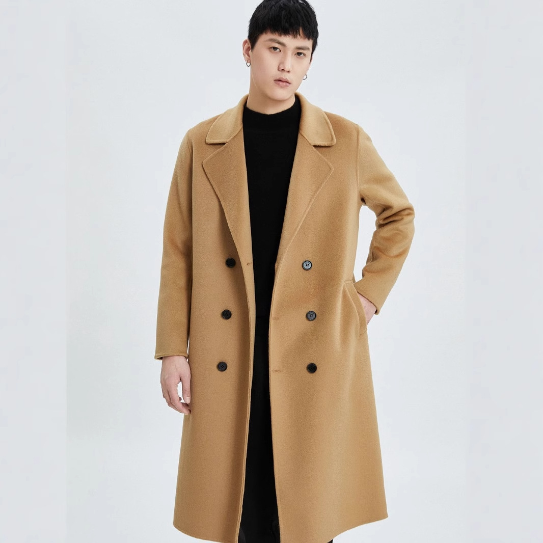 Demi-season woolen woolen coat