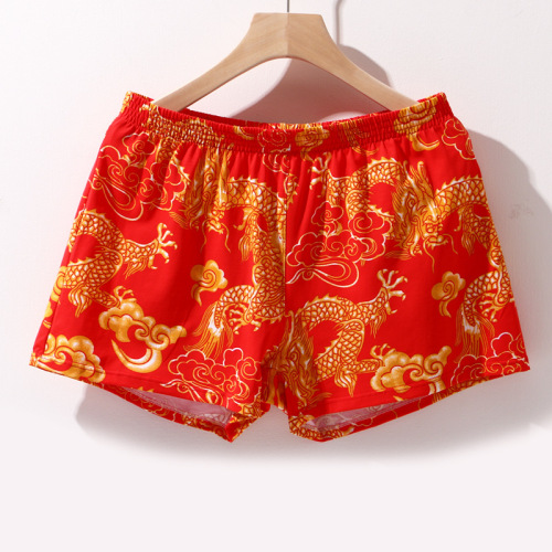 Loose Breathable Arrow Pants Pure Cotton Men's Large Size Underwear Wholesale Home Youth Sleeping Shorts Simple Boxer Briefs