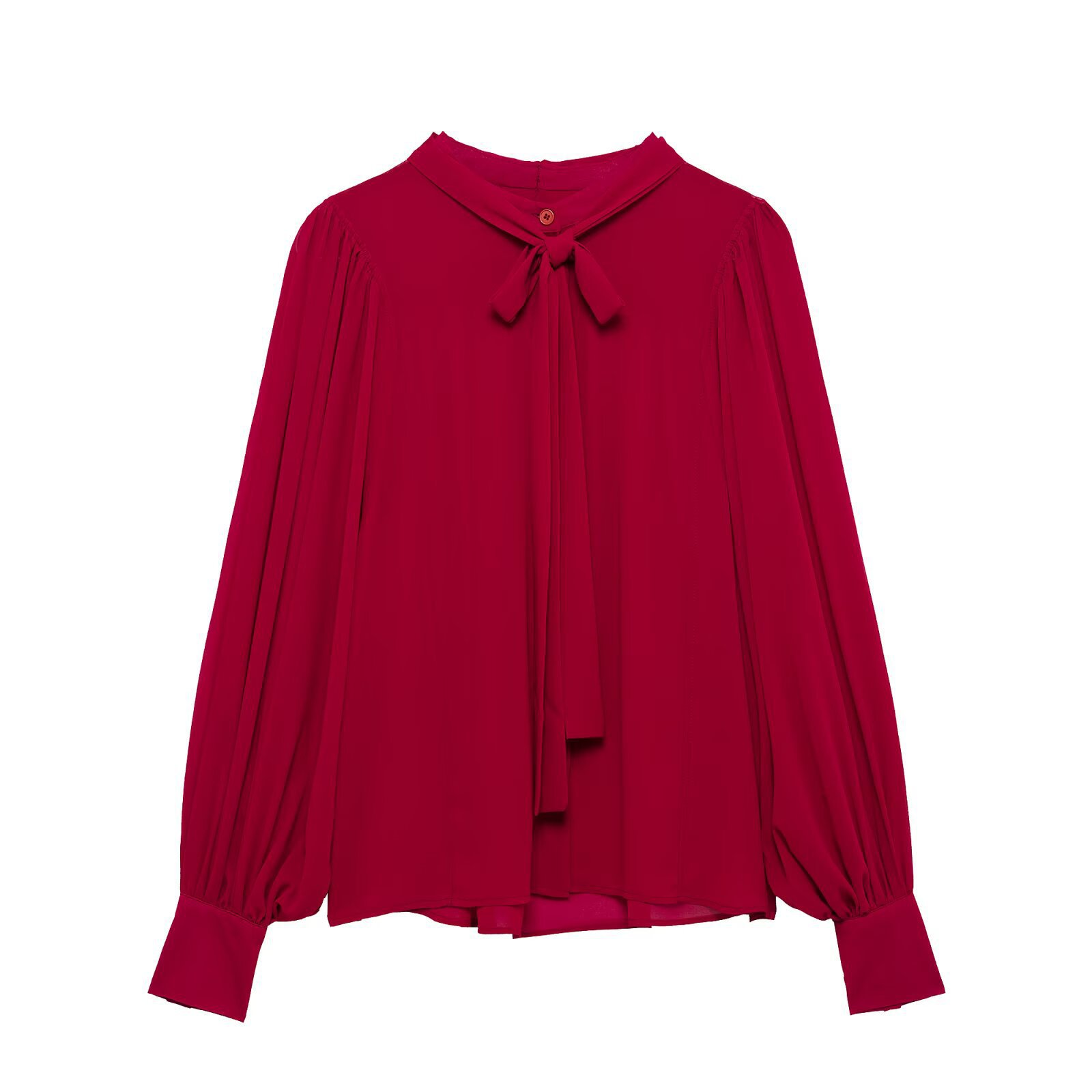 Elegant summer shirt with bow for leisure