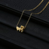 Pendant with letters heart-shaped heart shaped, fashionable necklace, wholesale