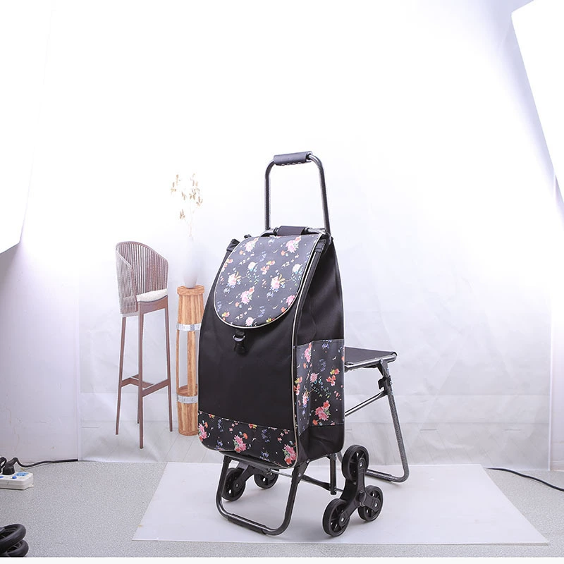 2021 Новая креативная портативная Тележка для покупок интернет-знаменитостей тележка с ручным приводом и складной багажной тележкой для пожилых людей