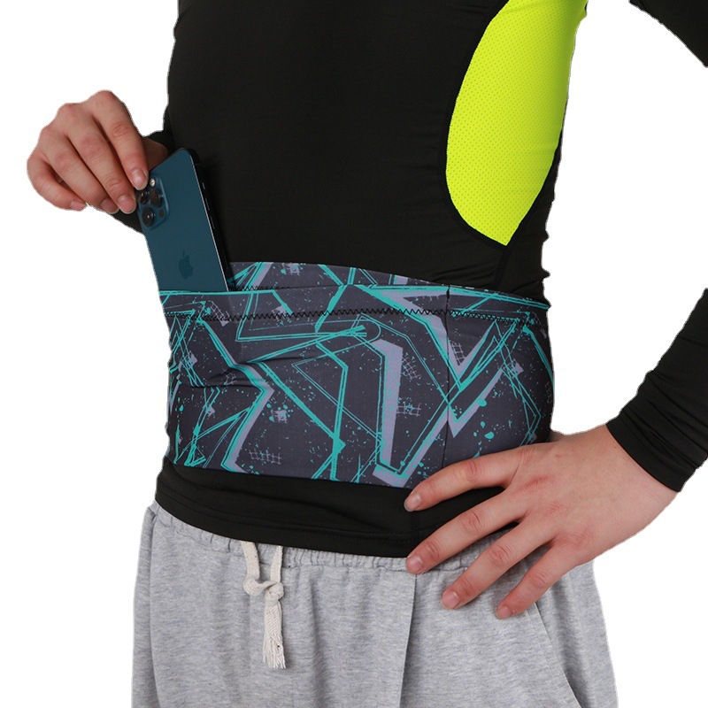 Bolsa de cintura ligera para correr con hervidor de agua invisible para hombres cinturón de maratón para mujer deportes fitness bolsa de teléfono móvil bolsa de almacenamiento