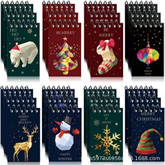 Xq001クリスマスに携帯型コイルの手帳を縦にめくる学生紙の手帳はルーズリーフノートを裂くことができる