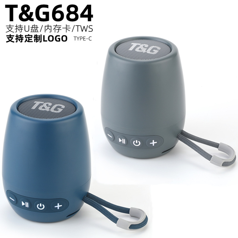 Explosión de comercio exterior TG684 altavoz Bluetooth pequeño cañón de acero tarjeta portátil mini regalo pequeño sonido Bluetooth