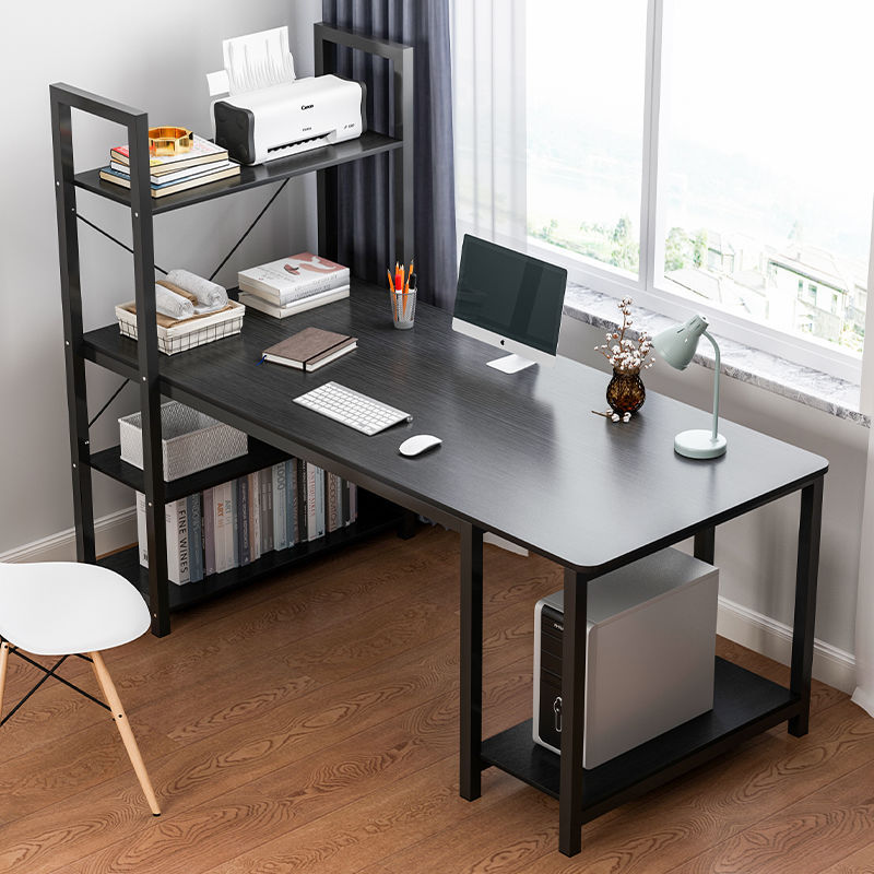 Computer Desk Bookshelf Combination Desktop Table Simple Rental Home Student Desk Bedroom Simple Table
