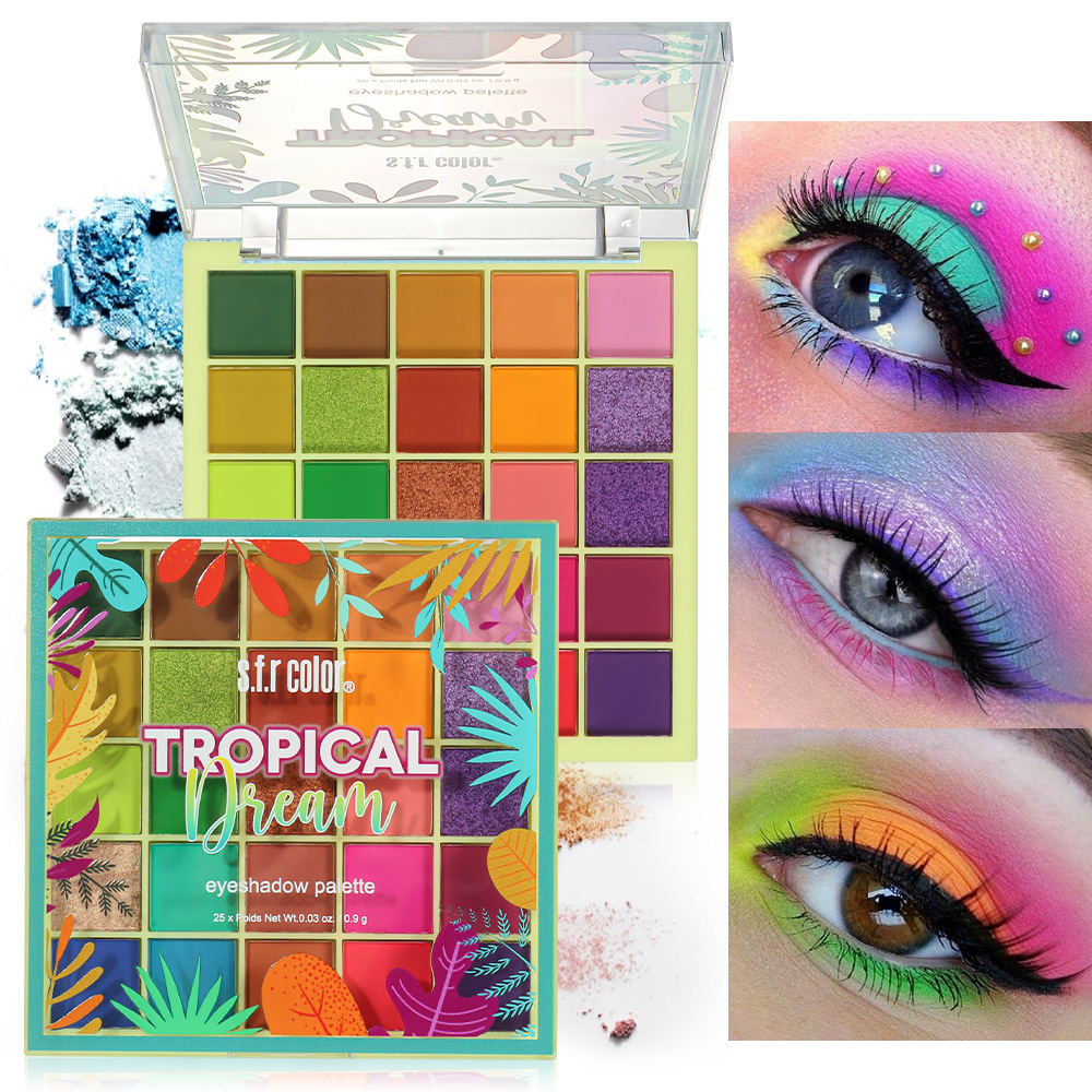 s.f.r color transfronterizo exclusivo para INS mate perla dopamina color disco 25 color sombra de ojos disco maquillaje al por mayor