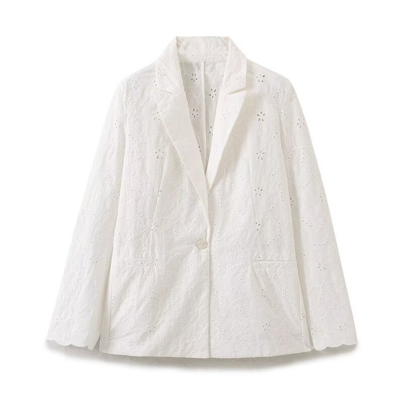 Foreign Trade Summer New Products European and American Style Sexy Hot Girls Cross-Border Women's Clothing Hollow Embroidered Suit Jacket Shorts Suit Foreign Trade Summer New Products European and American Style Sexy Hot Girls Cross-Border Women's Clothing Hollow Embroidered Suit Jacket Shorts Suit