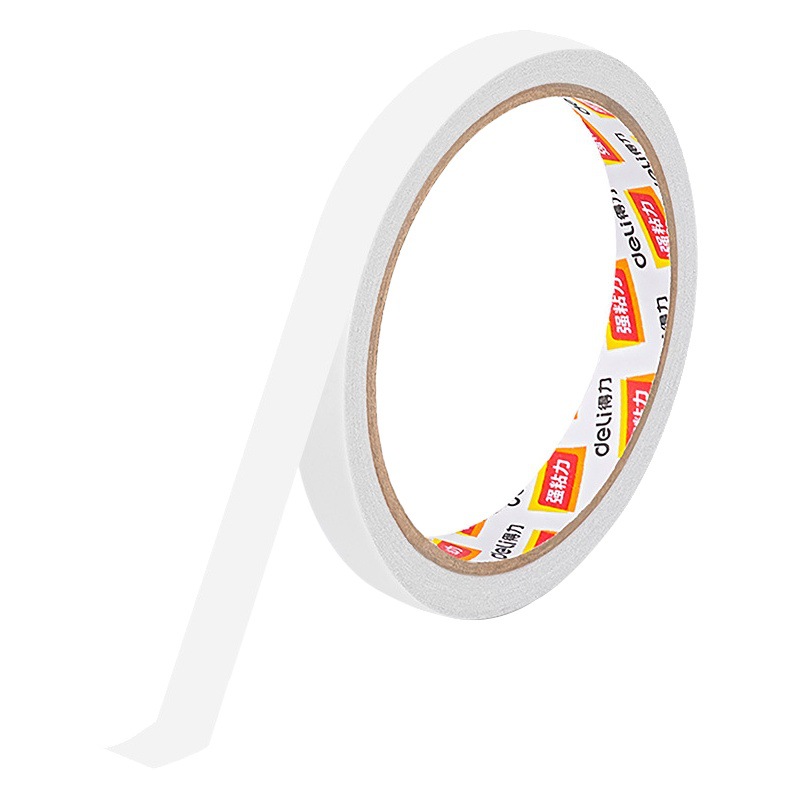 Deli Double-Sided Tape for Students, High-Adhesion Craft Paper Tape, Office Supplies, Double-Sided Tape Wholesale