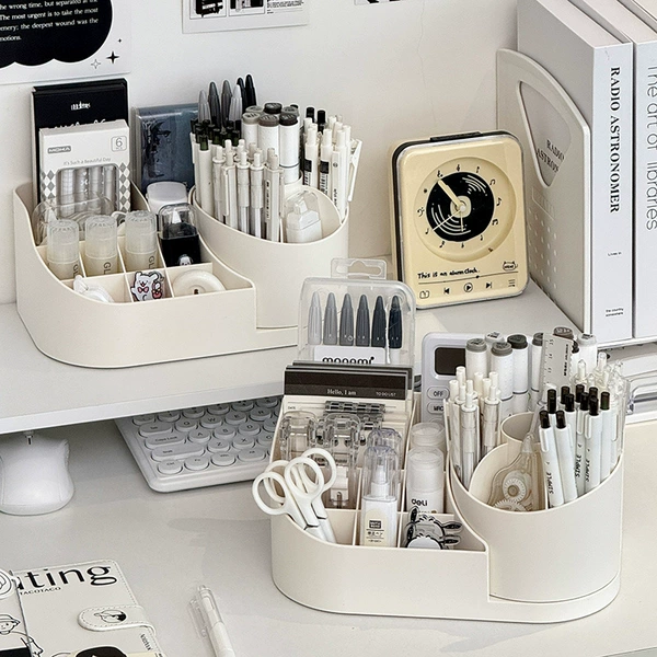 〈[Large size 2 pieces] 360° rotating pen holder〉