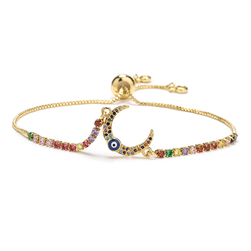 Fashion Eye Copper Bracelets Plating Zircon Copper Bracelets