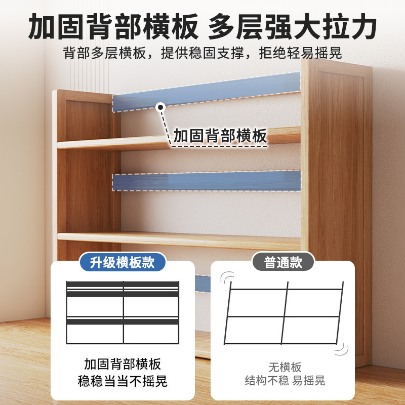 Estante de almacenamiento de escritorio simple estantería niños estudiante aprendizaje almacenamiento multi-capa armario Oficina escritorio organización gabinete