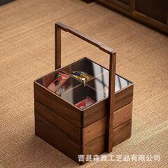 现货2025年年货木质干果包装盒伴手礼点心蜂蜜礼品盒蛋黄酥茶叶盒